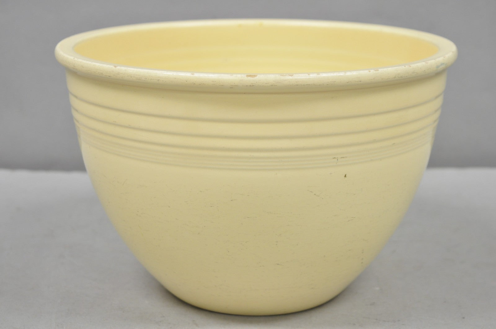 Vintage Fiesta Homer Laughlin China #7 Ivory Large Nesting Kitchen Mixing Bowl