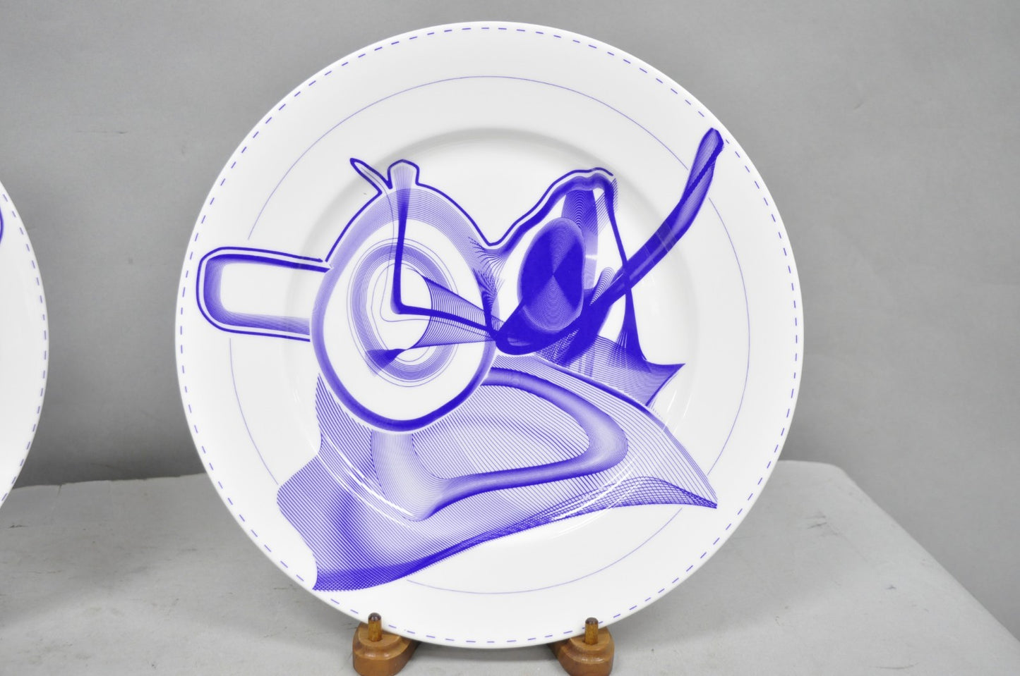 Frank Stella David Mirvish Designs Vortex Engravings 5-8 Indigo Plate - Set of 4