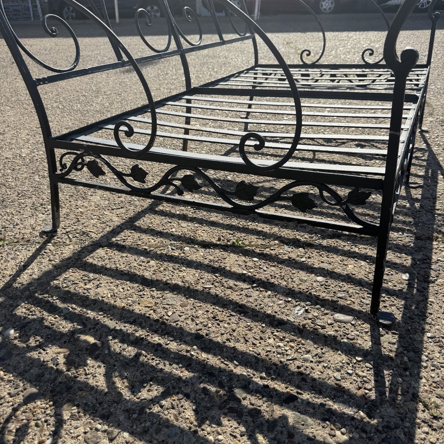 Vintage Salterini Style Wrought Iron Settee Loveseat by Florentine Craft Studio