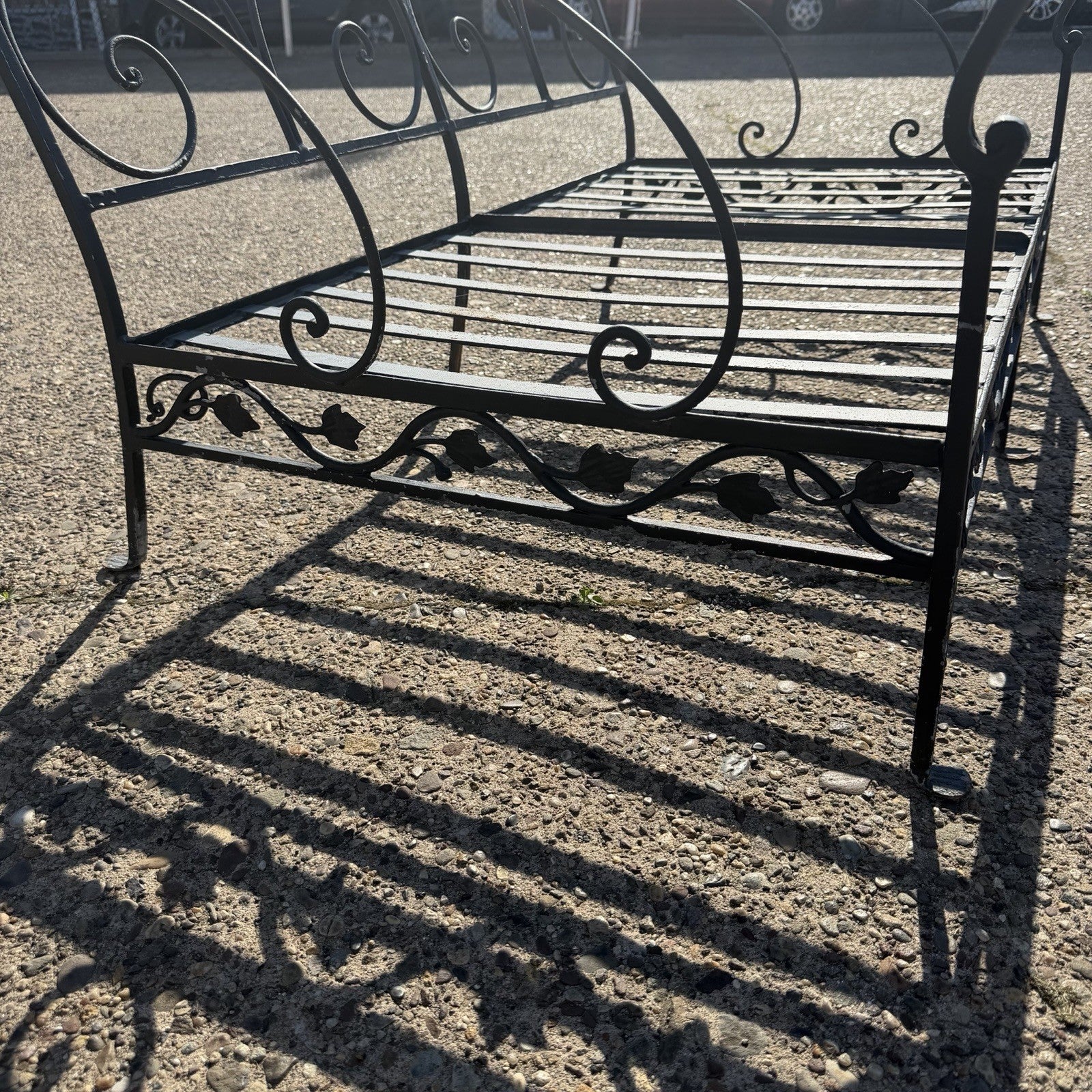Vintage Salterini Style Wrought Iron Settee Loveseat by Florentine Craft Studio