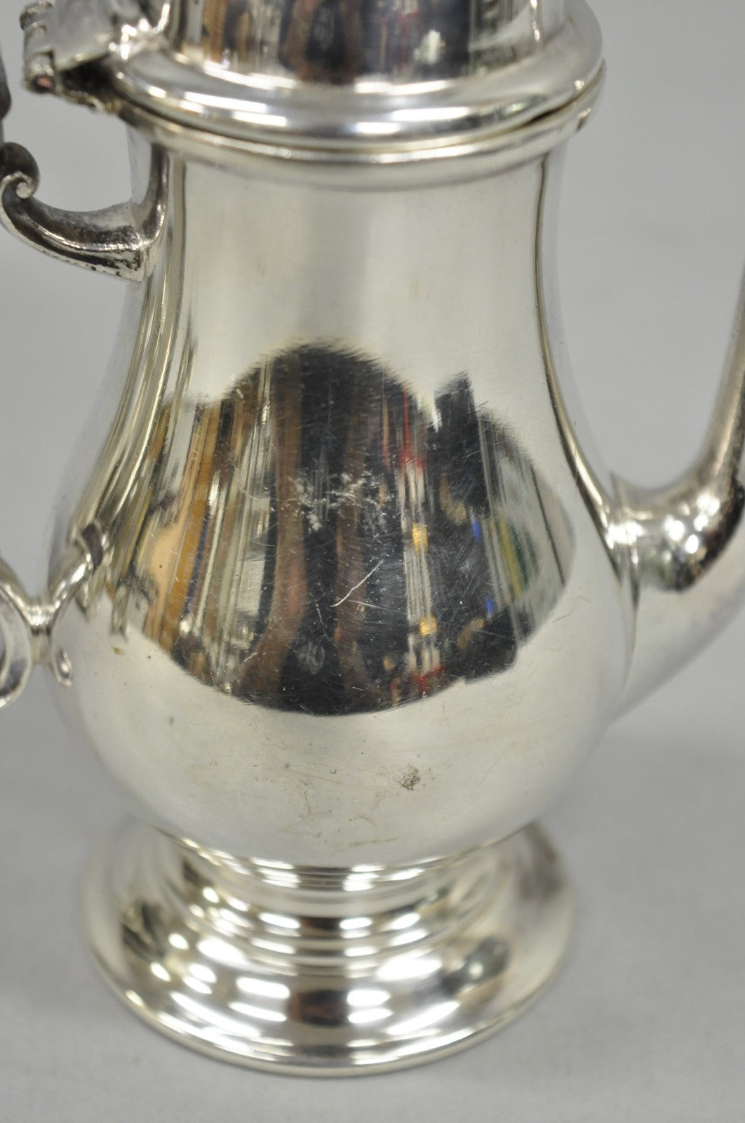 Vintage English Sheffield Victorian Silver Plated Small Coffee Creamer Pot