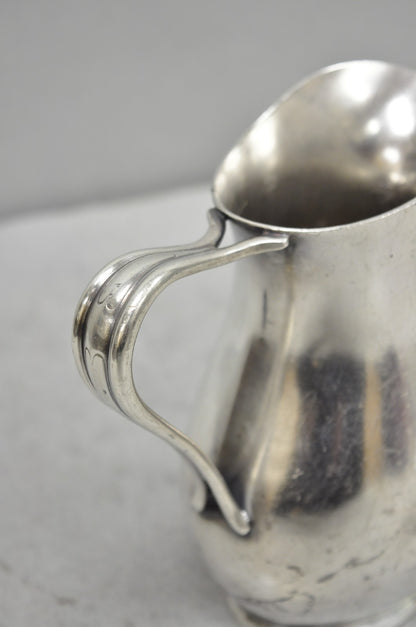 Vintage 1940s US Navy Reed & Barton Silver Plated Soldered Small Creamer Pitcher