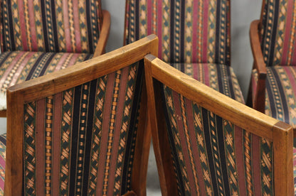 Vintage Mid Century Modern Walnut Dining Room Chairs by Dillingham - Set of 6