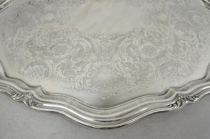Antique Reed & Barton Winthrop Silver Plated Victorian Bar Serving Platter Tray