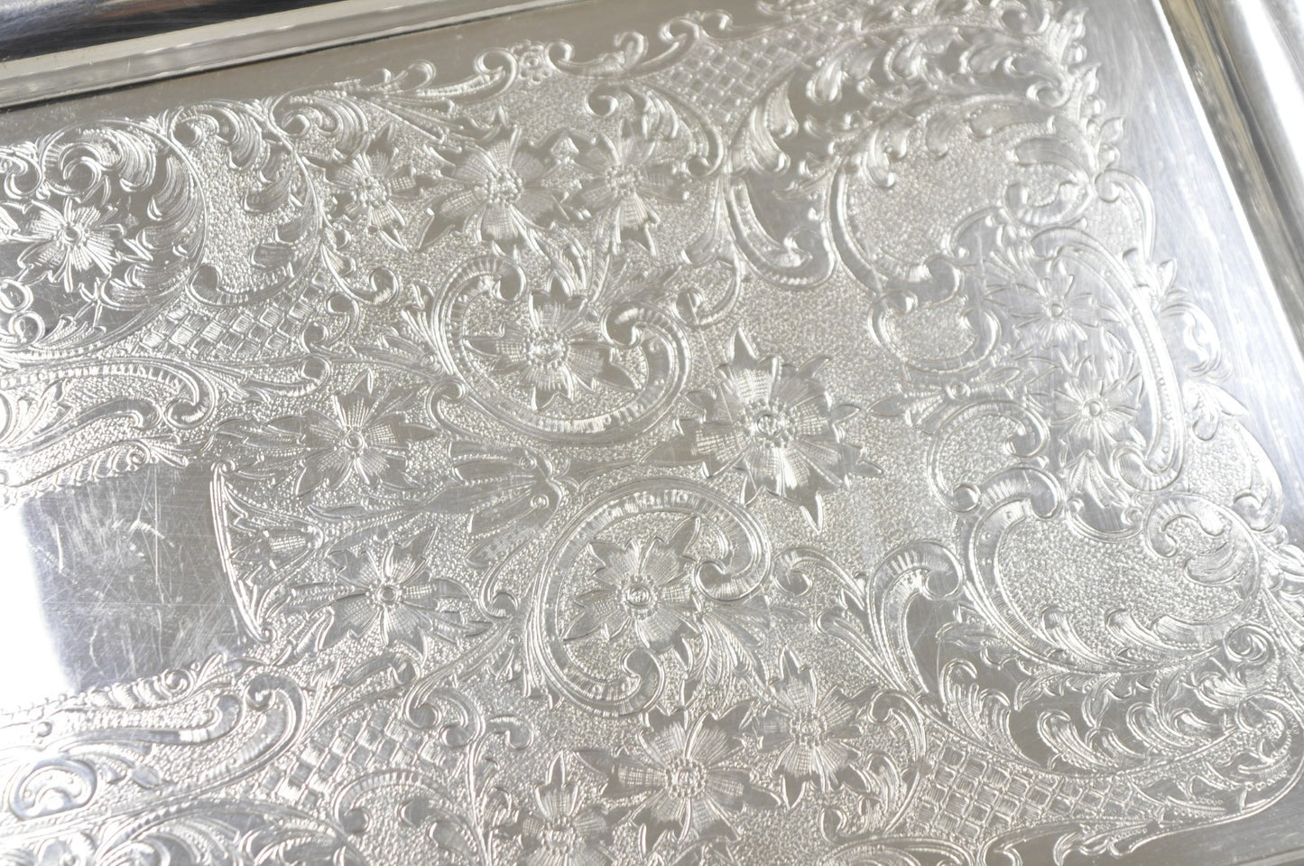 W&S Blackinton Victorian Silver Plated Narrow Serving Platter Dish Bar Tray