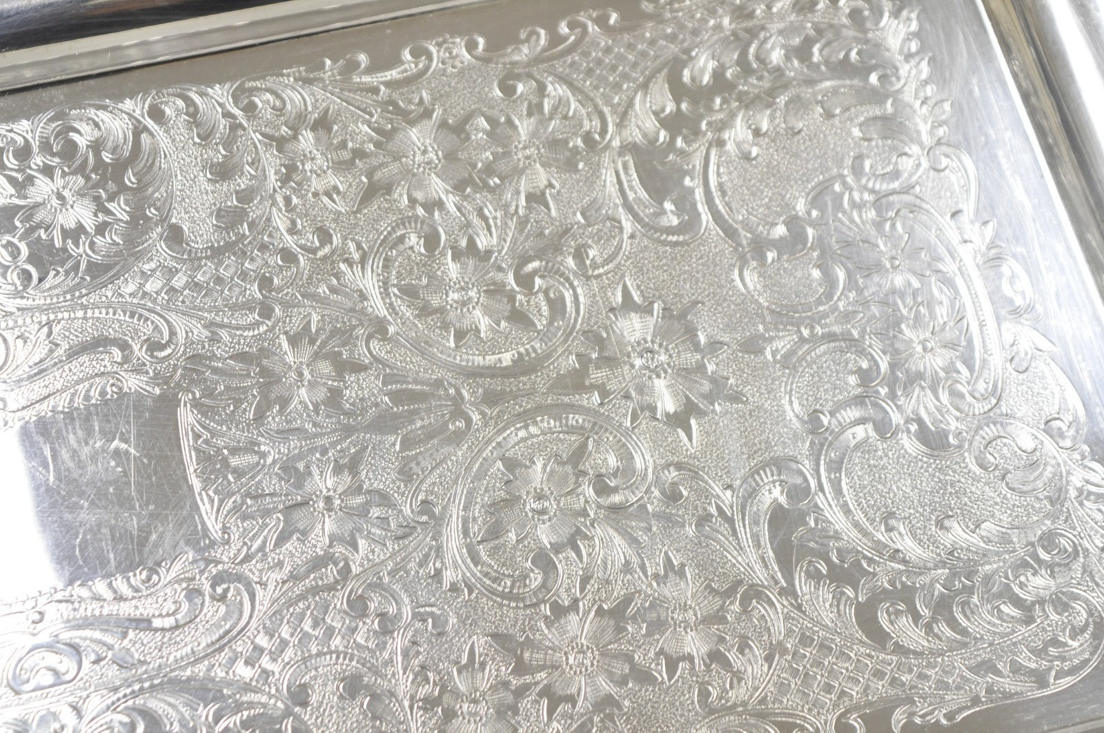 W&S Blackinton Victorian Silver Plated Narrow Serving Platter Dish Bar Tray