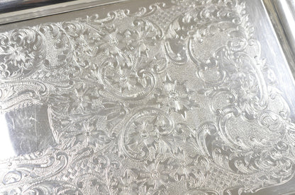 W&S Blackinton Victorian Silver Plated Narrow Serving Platter Dish Bar Tray