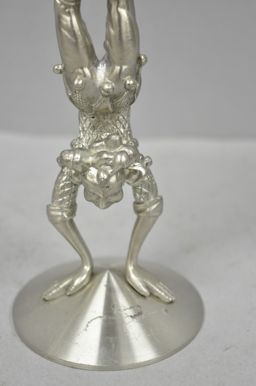 Vintage Royal Order of Jesters Figural Pewter Metal Award Goblet Chalice