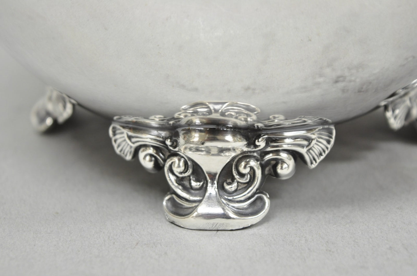 Vintage Poole Victorian Silver Plated Bulbous Footed Water Pitcher w/ Ice Lip