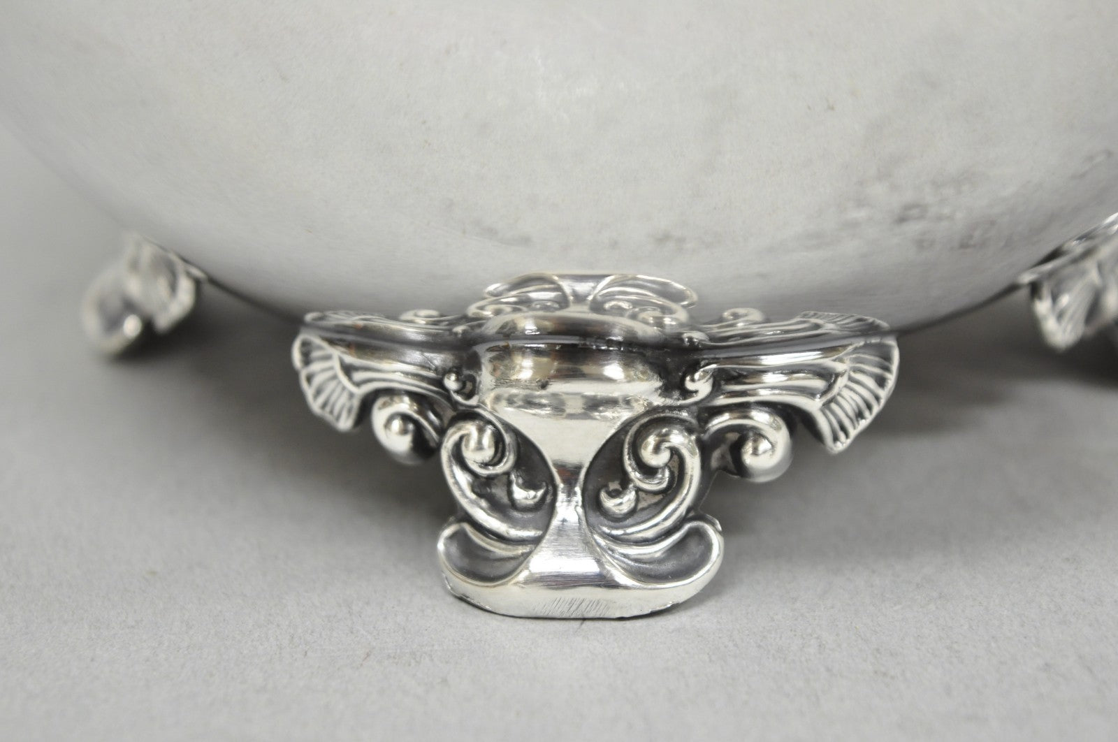 Vintage Poole Victorian Silver Plated Bulbous Footed Water Pitcher w/ Ice Lip