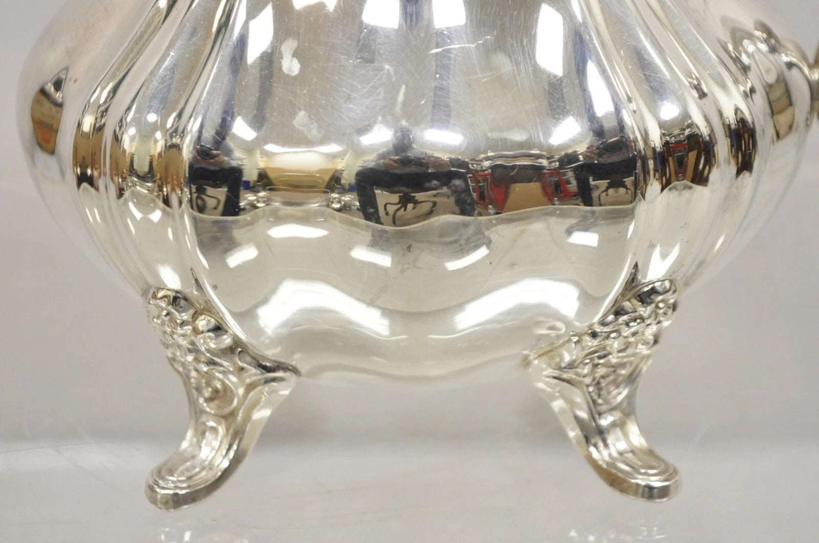 Vintage Lancaster Rose by Poole 401A EPCA Silver Plated Water Pitcher