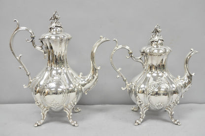 Vintage Reed & Barton Winthrop Shield 1795 E Silver Plated Tea Set - 6 Pc Set