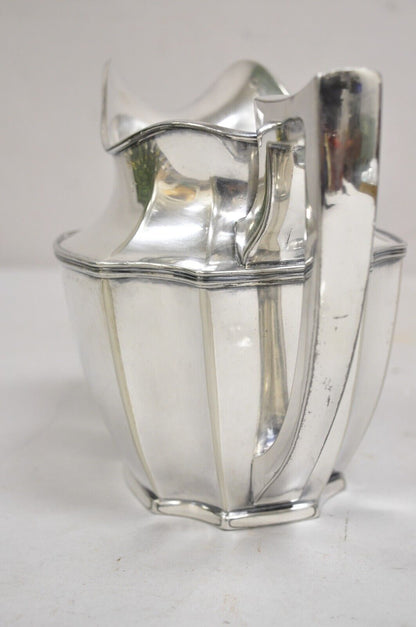 Vintage Wilcox SP Co Art Deco Silver Plated Bulbous International Water Pitcher