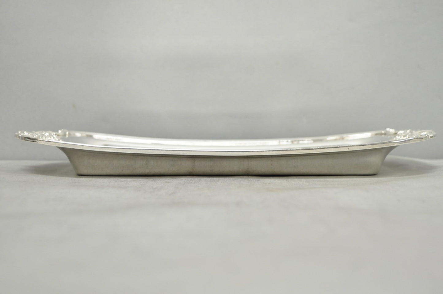 Vintage Baroque by Wallace 210 Silver Plated Narrow Trinket Dish Serving Tray
