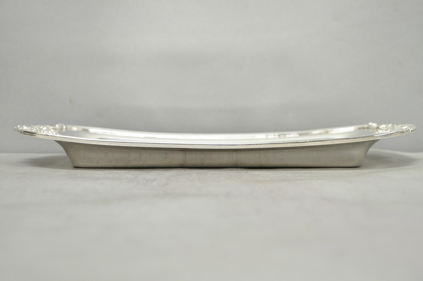 Vintage Baroque by Wallace 210 Silver Plated Narrow Trinket Dish Serving Tray