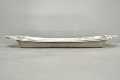 Vintage Baroque by Wallace 210 Silver Plated Narrow Trinket Dish Serving Tray
