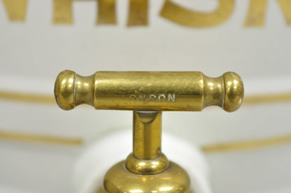 Antique Loftus London English Victorian Porcelain Spirits Whisky Barrels - Pair