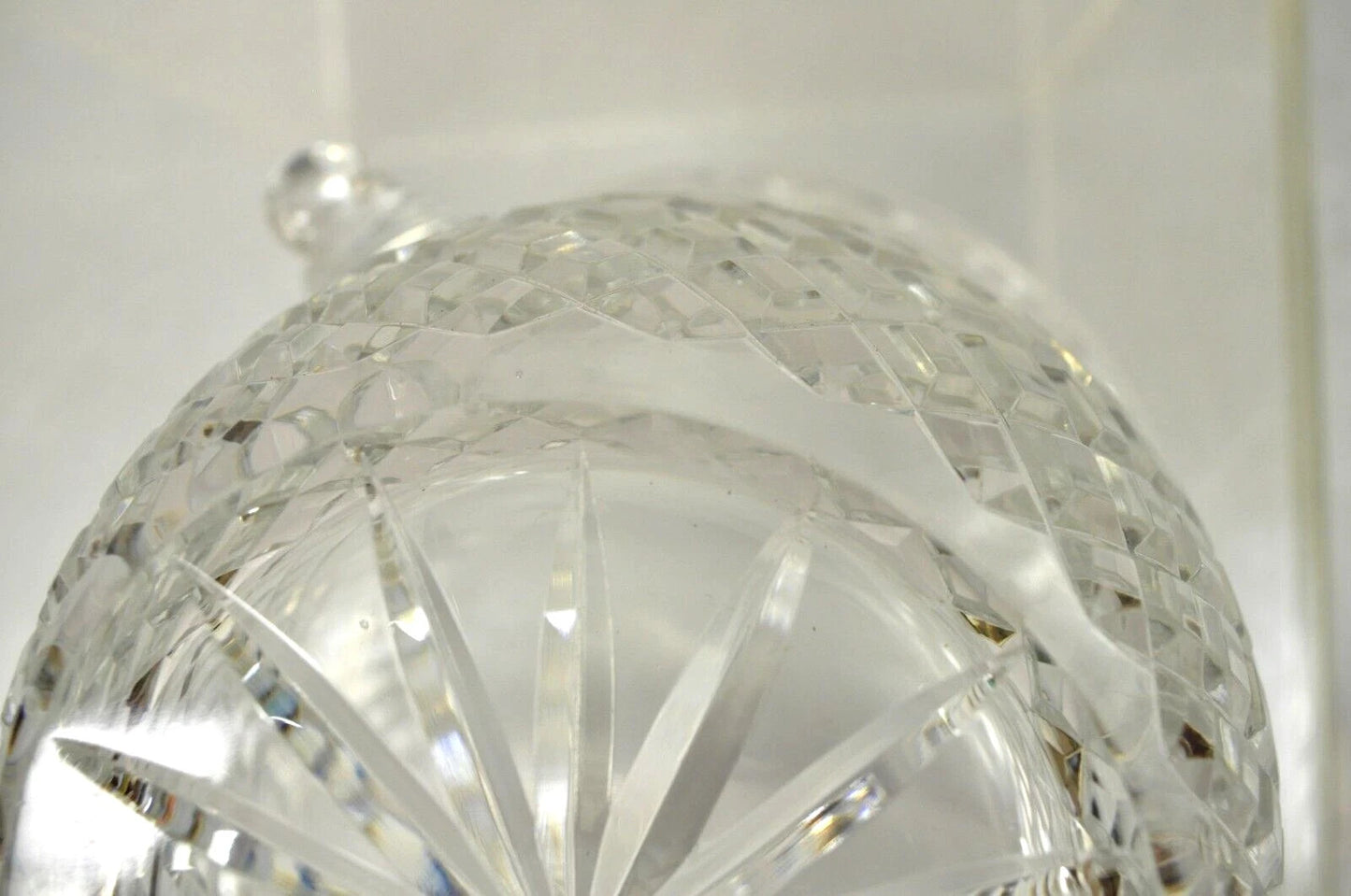 Vintage "1997 Ben Miller Memorial Winner" Diamond Cut Crystal Glass Ice Bucket