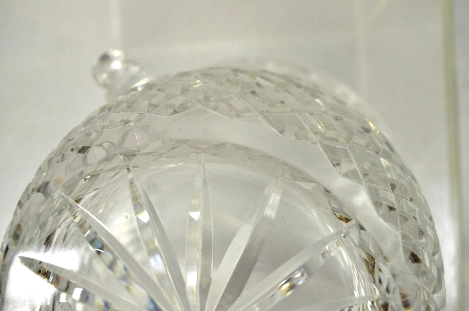 Vintage "1997 Ben Miller Memorial Winner" Diamond Cut Crystal Glass Ice Bucket