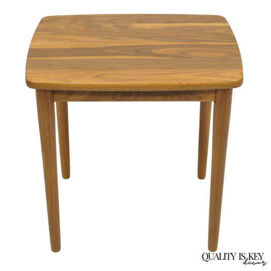 Contemporary Mid Century Danish Modern Style Small Teak Drinks Side Table