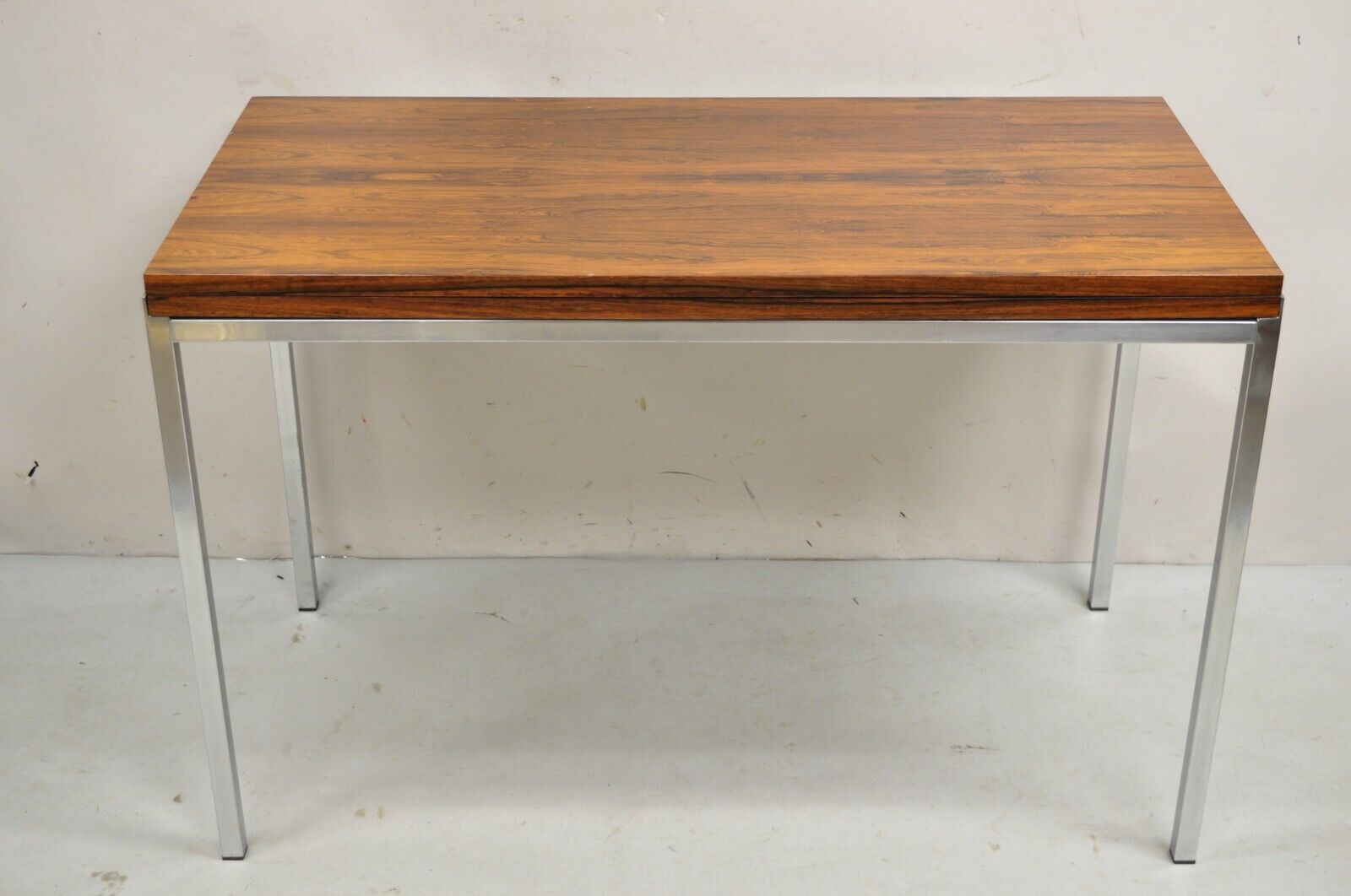 Mid Century Modern Danish Rosewood Flip Top Square Game Table Dining Table