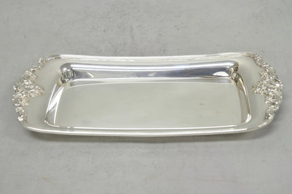 Vintage Baroque by Wallace 210 Silver Plated Narrow Trinket Dish Serving Tray
