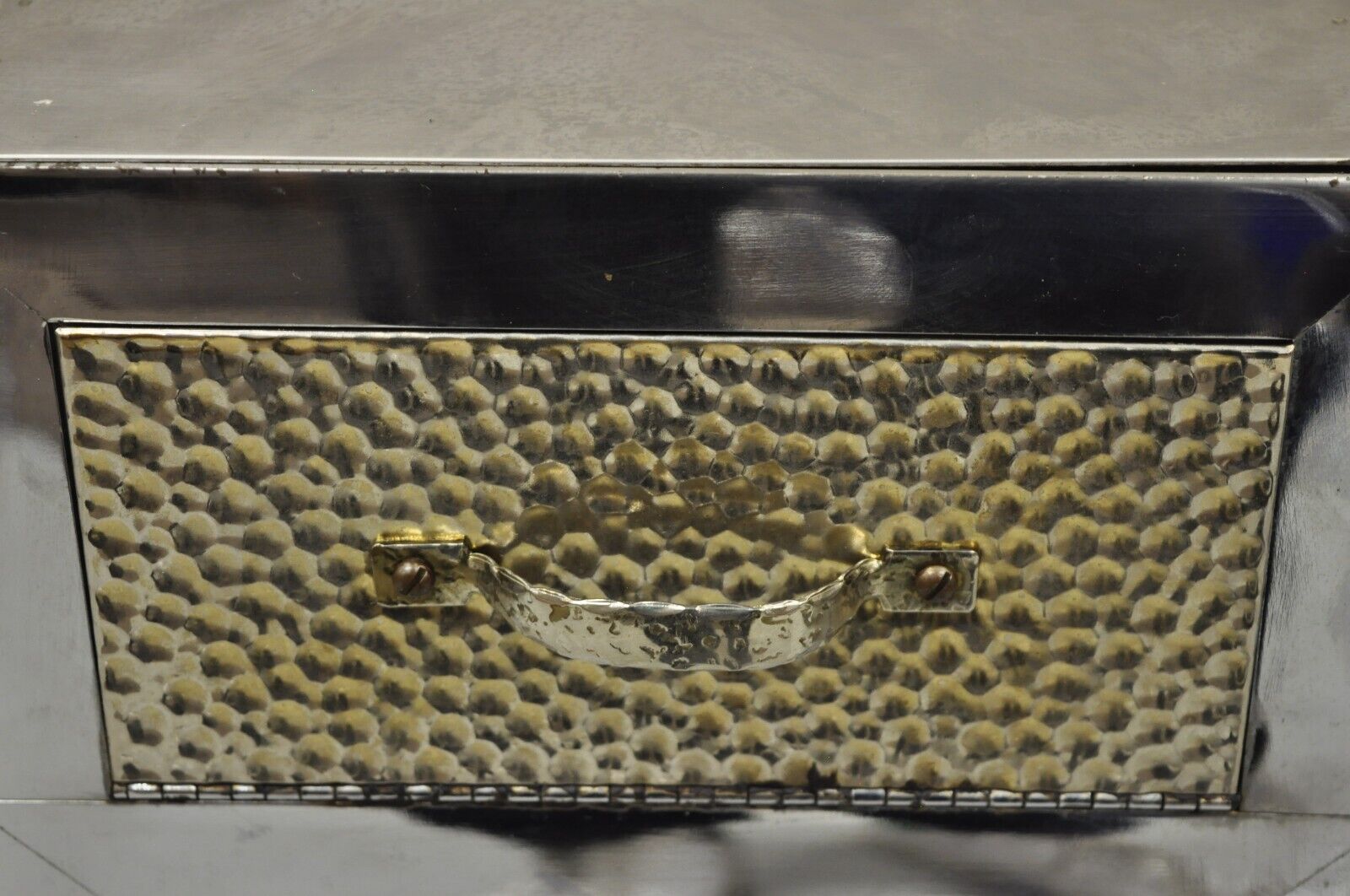 Vintage Stainless Steel Industrial Restaurant Coffee  Bean Storage Dispenser