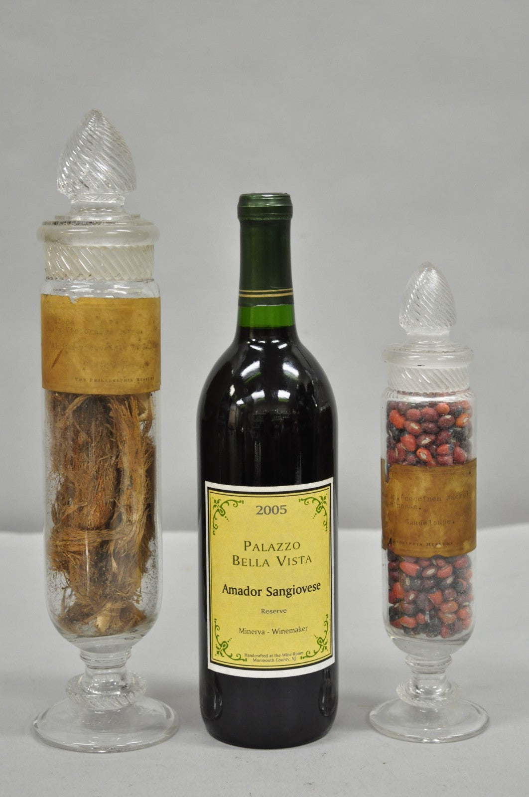 Antique Tiffin Dakota Glass Apothecary Candy Jars from The Philadelphia Museum