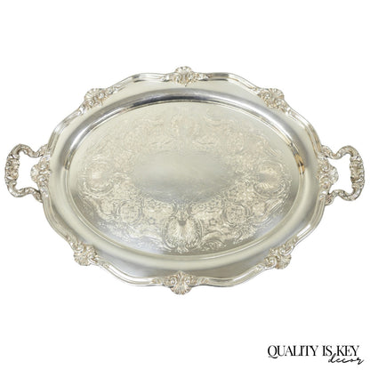 Vintage Reed & Barton 05600 Regent Victorian Silver Plated Serving Platter Tray