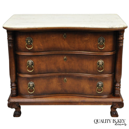Pulaski Sagamore Hill Victorian Cherry Wood Marble Top Commode Nightstand Chest
