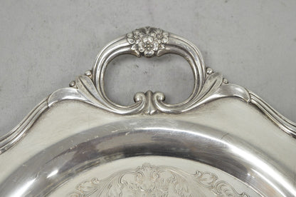 1847 Rogers Bros Eternally Yours Silver Plated Oval Serving Platter Butlers Tray