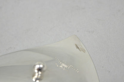 Vintage FB Rogers Modern Silver Plated Small Footed Leaf Trinket Nut Dish