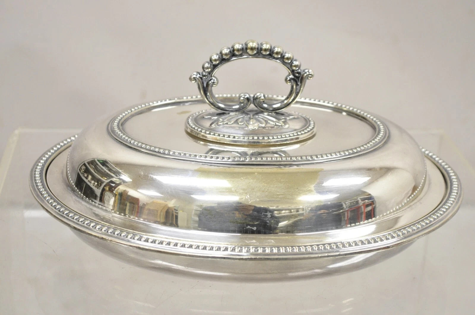 Mappin & Webb's Prince's Plate English Sheffield Silver Plated Covered Dish