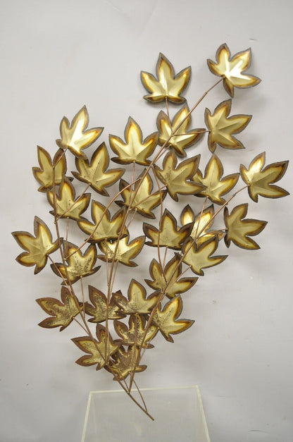 Vintage Curtis Jere Large 48" Maple Leaf Brutalist Wall Art Sculpture