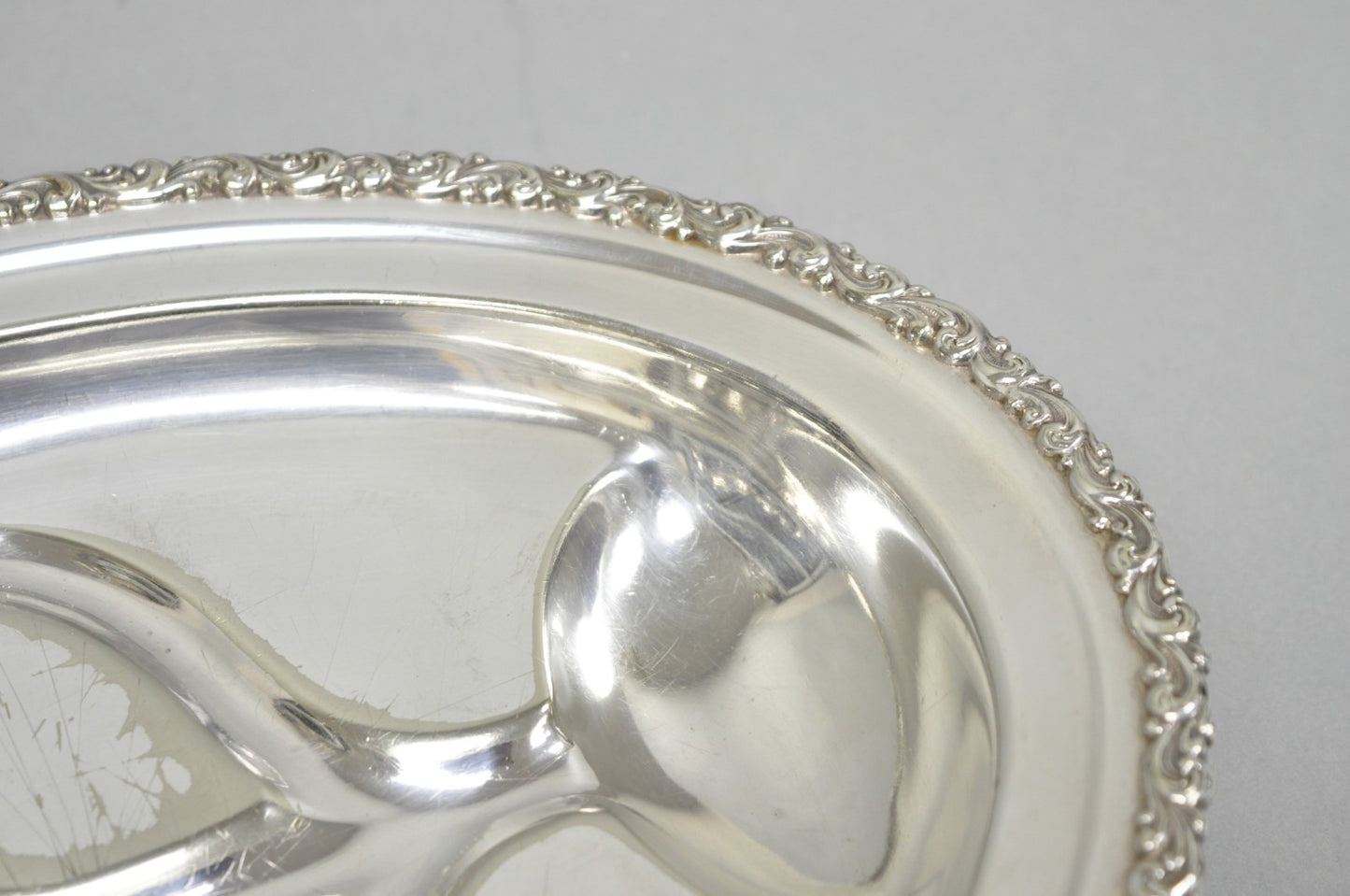 Antique Rogers Bros English Regency Silver Plated Small 12" Meat Cutlery Tray