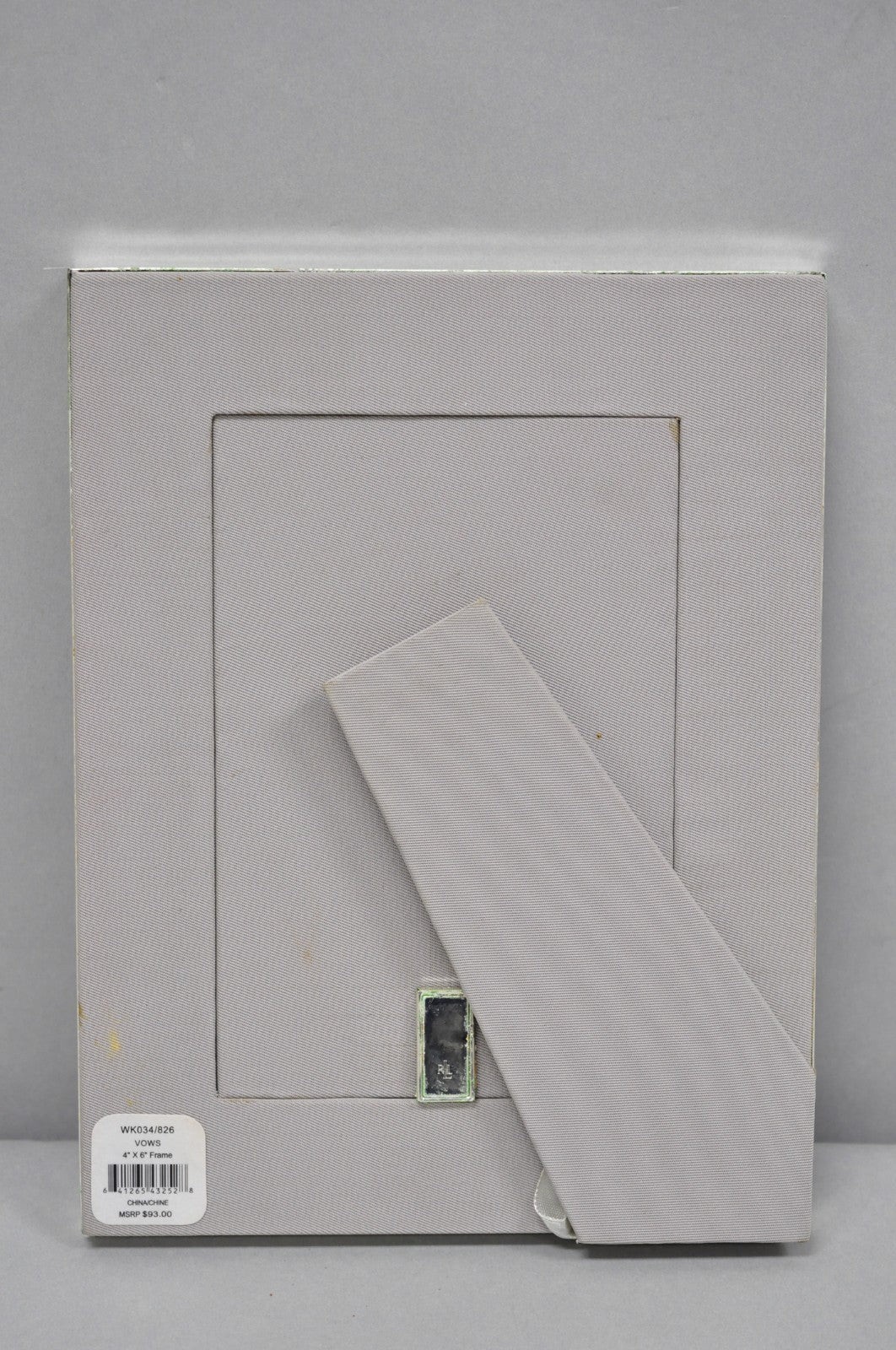 Lauren Ralph Lauren "Vows" Silver Plated 4x6 Wedding Photo Picture Frame