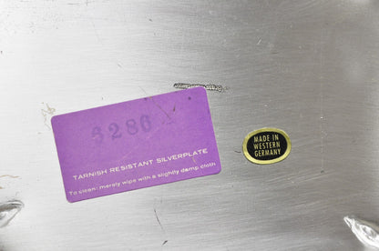 Vintage WMF Germany Ikora Silver Plated Brass Floral Repousse Nut Dish Bowl