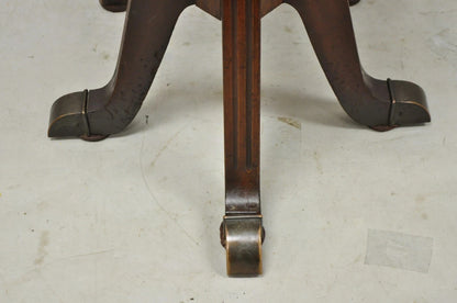Antique Hamilton Mfg High Back Adjustable Mahogany Architect Chair Piano Stool