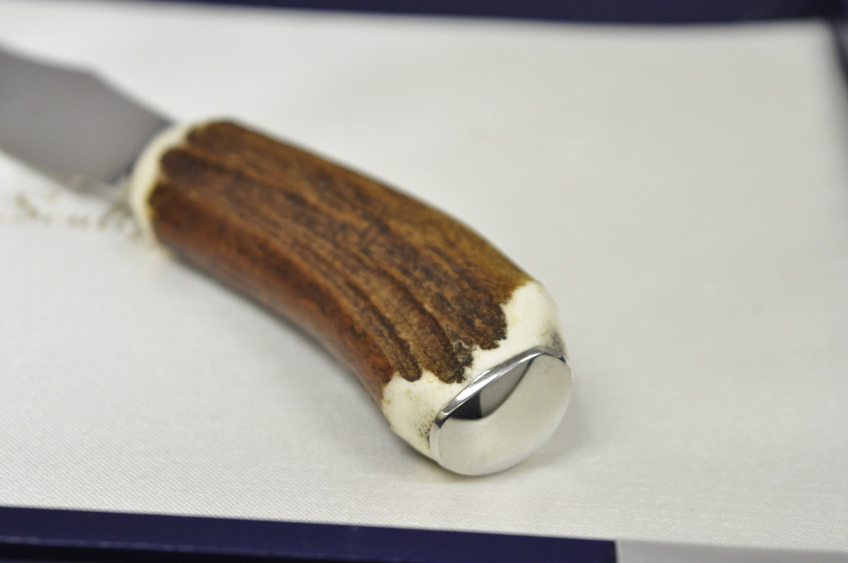 Scully & Scully Arts & Crafts Natural Staghorn Handle Steak Knives - Set of 6