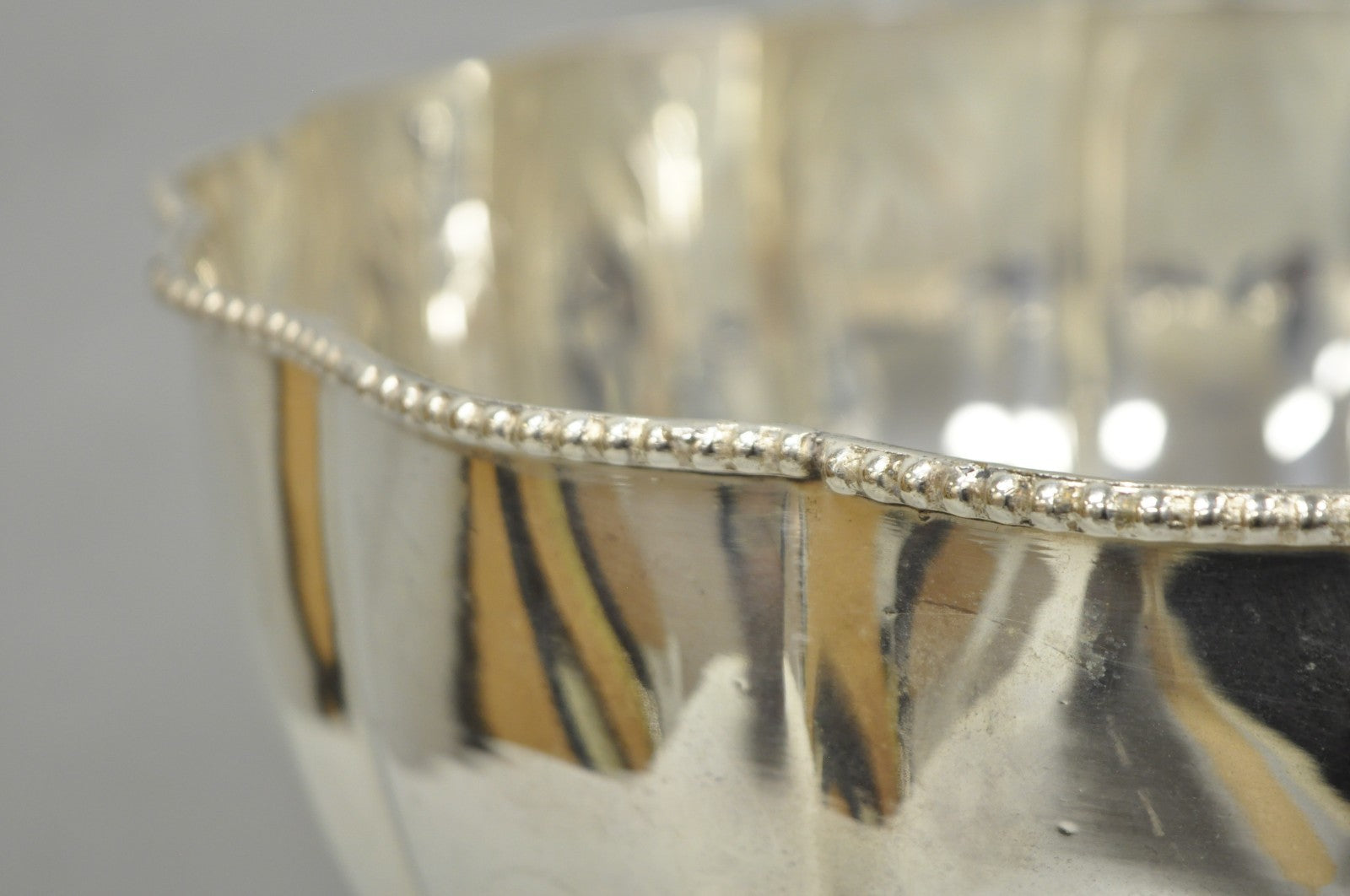 Regency Style Silver Plated Scalloped Pedestal Punch Bowl Champagne Ice Bucket