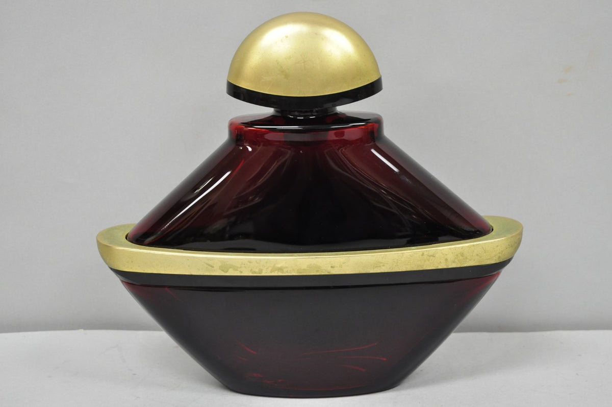 Vintage 12" Samsara Guerlain Paris Lrg Factice Red Perfume Display Dummy Bottle