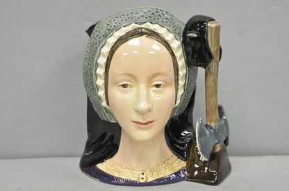 Vintage 1975 Royal Doulton Ann Boleyn D6644 Porcelain Toby Character Jug Mug