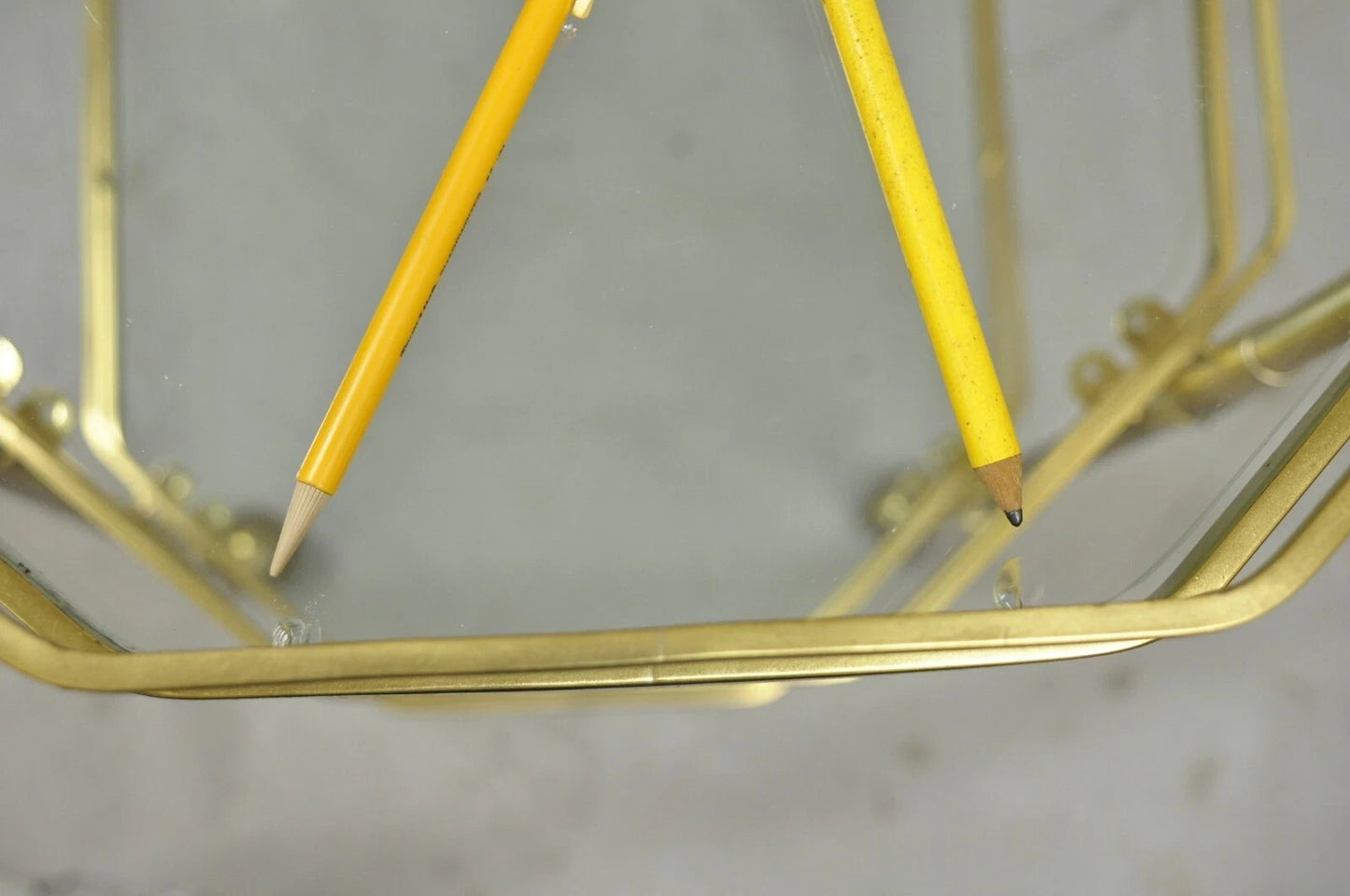 Mid Century Italian Modern Brass and Glass 3 Tier Rolling Bar Cart Serving Table
