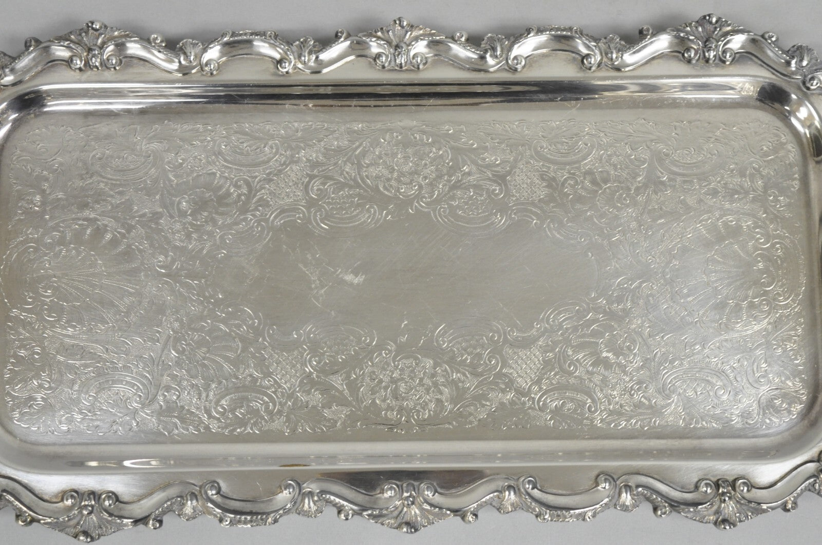 Bristol Silverplate by Poole 132 Silver Plated Narrow Serving Platter Dish Tray