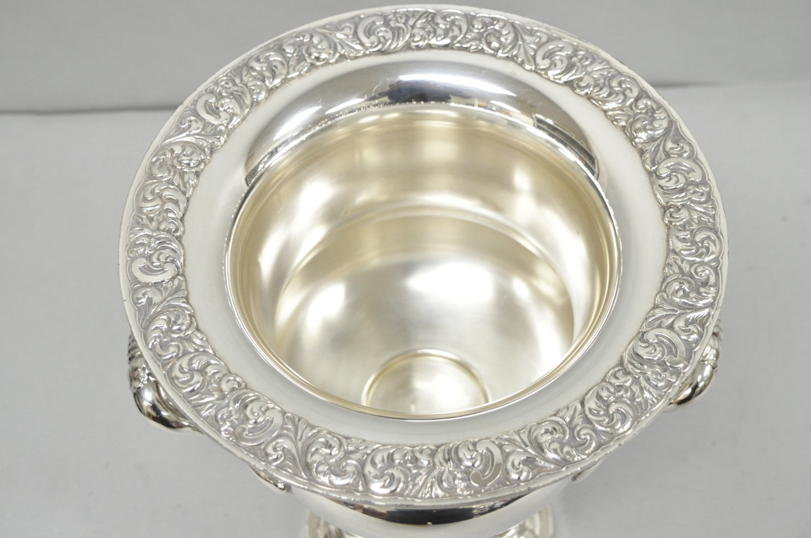 English Regency Silver Plated Trophy Cup Urn Champagne Chiller Ice Bucket by BSC