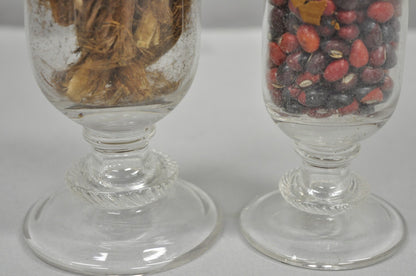 Antique Tiffin Dakota Glass Apothecary Candy Jars from The Philadelphia Museum
