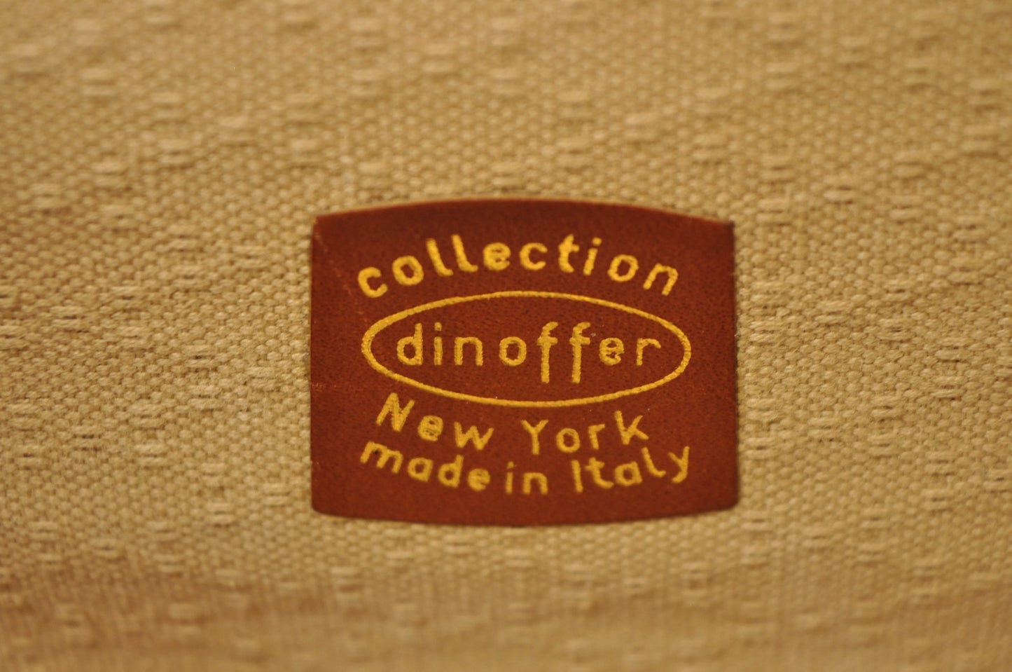 Vintage Dinoffer NY Italian Brown Leather & Vellum Parchment Gladstone Bag, Pair