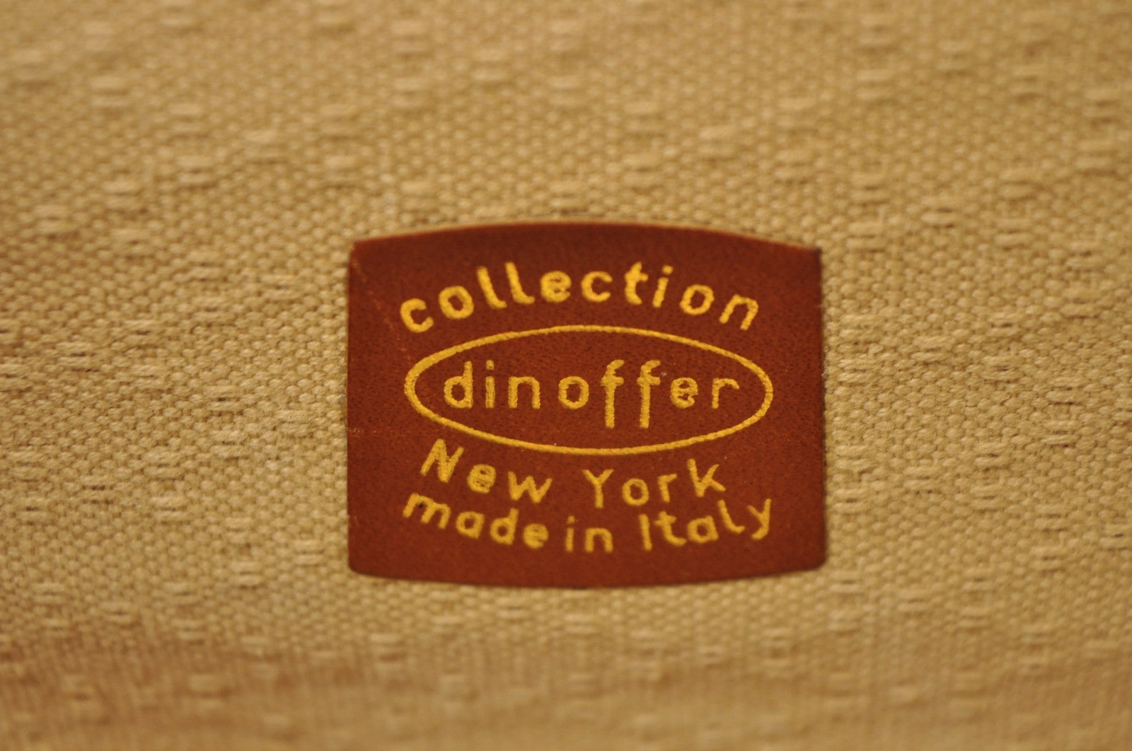 Vintage Dinoffer NY Italian Brown Leather & Vellum Parchment Gladstone Bag, Pair