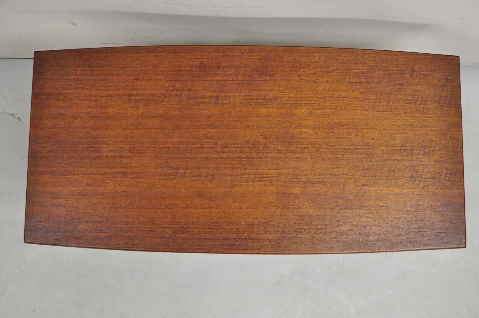 Vintage Mid Century Modern Danish Teak Wood Small 2 Tier Coffee Table Side Table