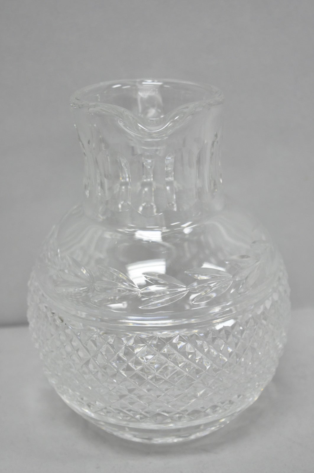 Vintage Victorian Style Leah Pattern Cut Crystal Glass Water Pitcher by Galway
